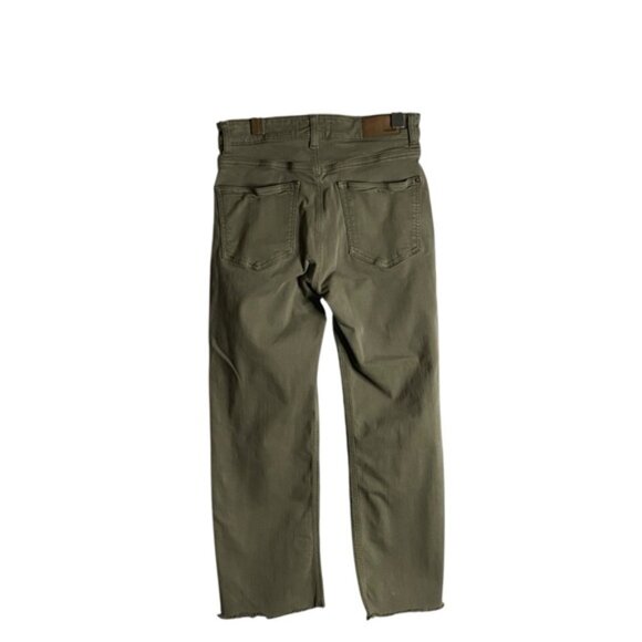 Mavi Women's Olive Green Sheila High Rise Straight Leg Crop Denim Jean - Picture 7 of 7